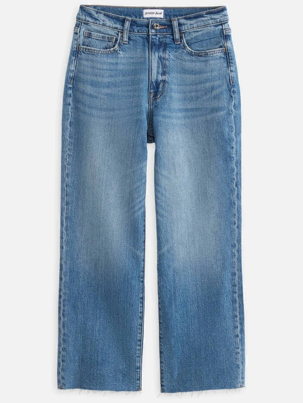 Studio Blue Light Wash Cropped Straight Jens Size 29